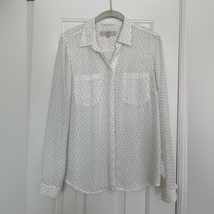 Ann Taylor Loft Women’s Polka Dot Blouse Size S